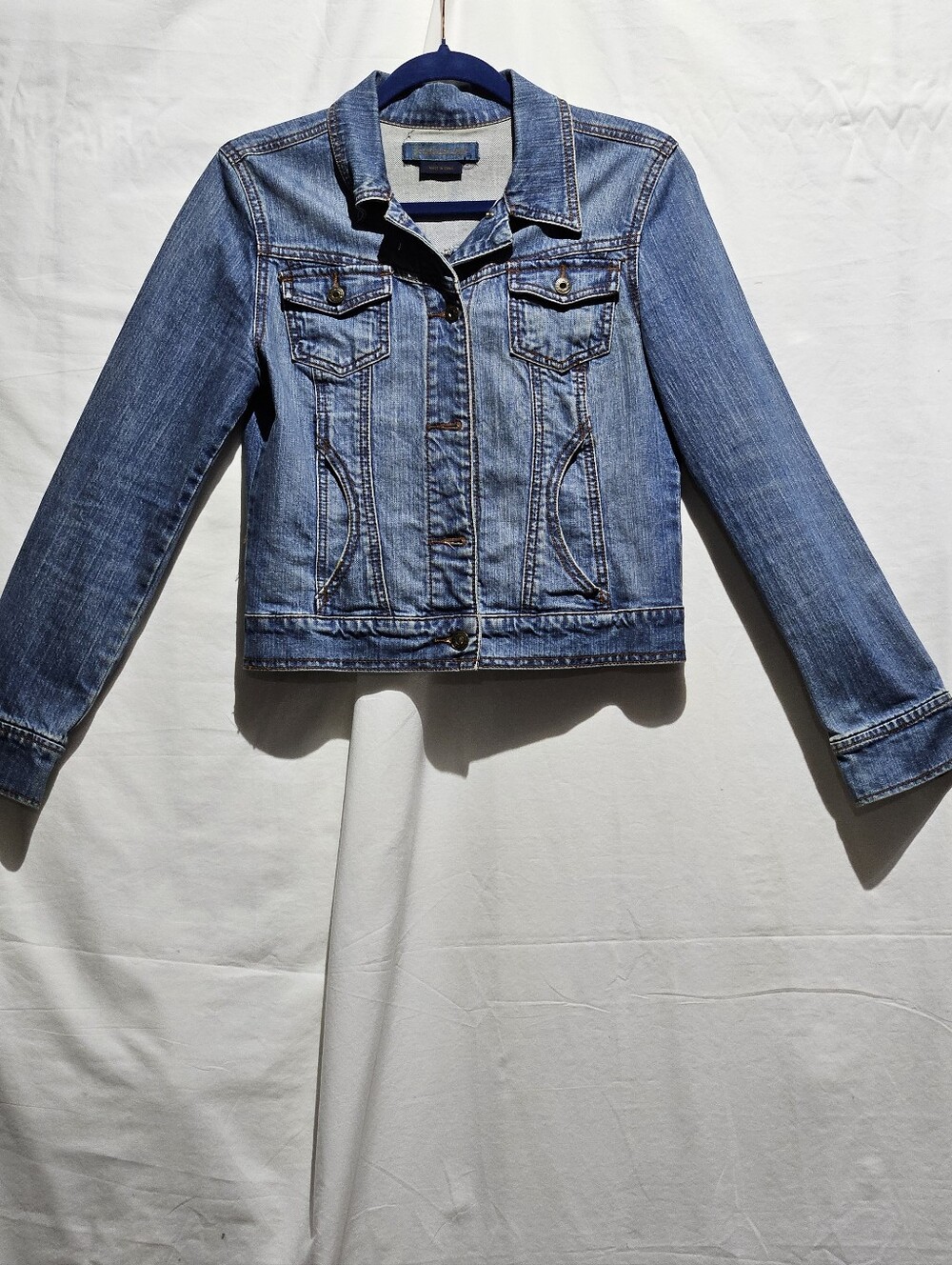Jeanstar Classic Blue Denim Four Pocket Y2K Jacket (Only) - Picture 2 of 10